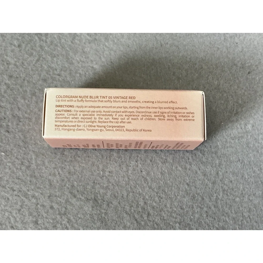 Colorgram Nude Blur Tint 05 Vintage Red Geek Nude K-Beauty Lip Matte 5g New‎